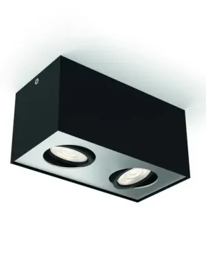 Philips myLiving LED bodovka Box dva zdroje černá Zlevněný