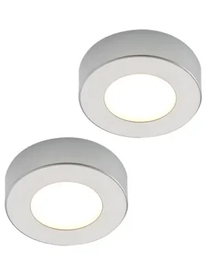 Stropní svítidlo Prios LED Edwina, stříbrná, 12 cm, sada 2 kusů Přímo Od Výrobce