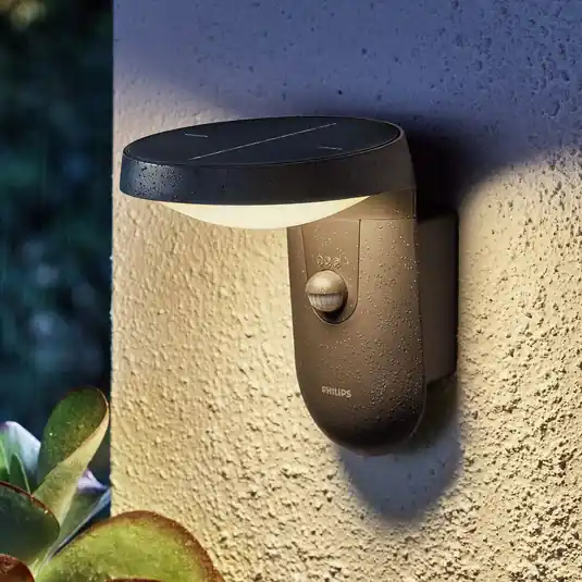 Nejprodávanější Philips Tyla solární nástěnné, senzor, A-Label