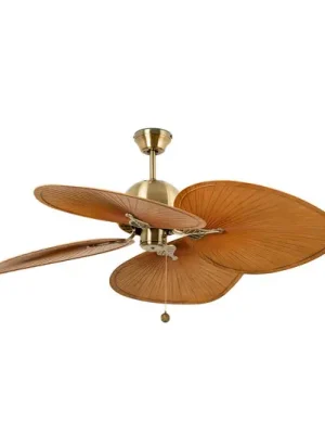 Levný Stropní ventilátor Cuba L, Ø 132 cm, čtyřlistý, starozlatý
