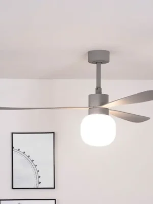 Stropní ventilátor Amelia Ball LED světlo šedá Vysoce Kvalitní