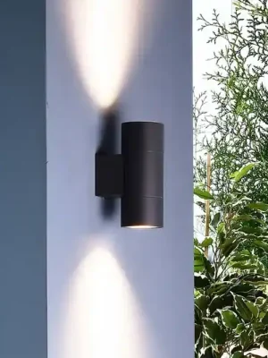 Vrácení Zdarma Venkovní nástěnné svítidlo Achernar 2-flg. up/down černošedé