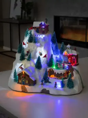 Akční Cena LED dekorační světlo sjezdovka, animace, hudba