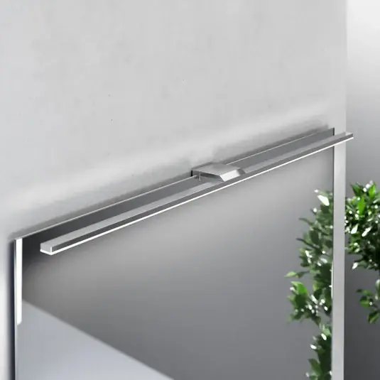 Zrcadlové světlo LED Triga IP44, chrom, 80 cm, 4 000 K Přímo Od Výrobce