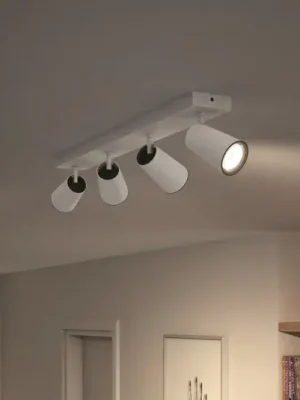 Nejlepší Cena Philips myLiving Paisley Spot GU10 4 světla bílá