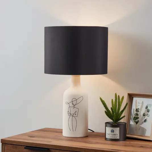 EGLO Vinoza stolní lampa, bílá, stínidlo černá Objednat Nyní