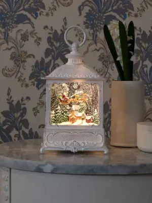 Finální Výprodej LED vodní lucerna Santa Claus letí přes vesnici