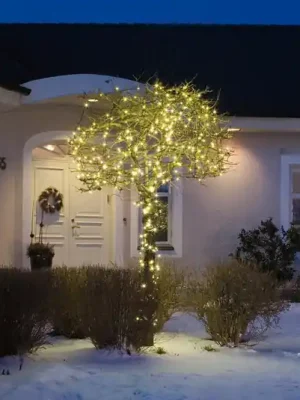 LED světelný řetěz venkovní 200 černá/teplá bílá Přímo Od Výrobce