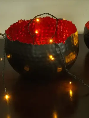 LED světelný řetěz Micro 100 zelená/jantarová Finální Výprodej