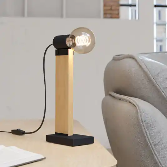 EGLO Bailrigg stolní lampa ze dřeva Akční Nabídka