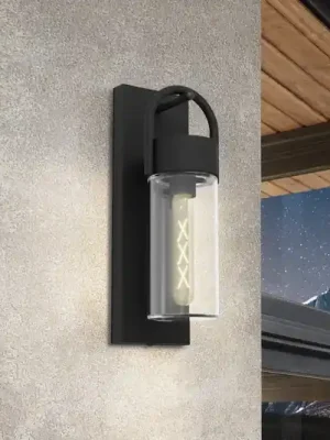 Cenově Výhodný EGLO Carraro venkovní nástěnné světlo, černá/čirá