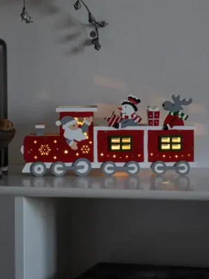 LED dekorační světlo silueta vlaku, baterie, USB Nejlepší Cena