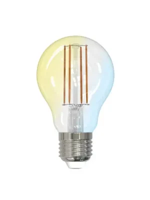 LUUMR Chytrá LED žárovka čirá E27 A60 7W Tuya WLAN CCT Originální