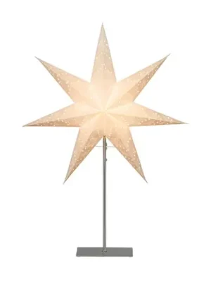 Výprodej Stojací hvězda Sensy, výška 78 cm, bílá