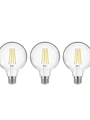 Žárovka LED, E27, G95, 3,8W, 2700K, 806lm, 3 kusy Vysoce Kvalitní