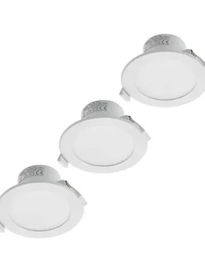Horká Nabídka Prios LED vestavné svítidlo Rida, sada 3 kusů, bílé, 12 cm, CCT, IP44