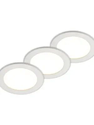 Prios LED vestavné svítidlo Cadance, bílé, 17 cm, sada 3 kusů, CCT Cenový Hit