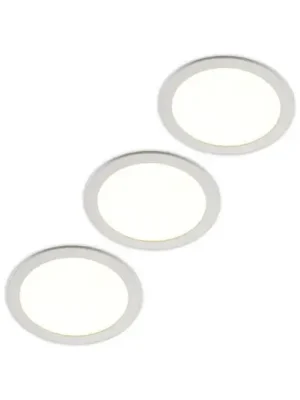 Odeslání Ihned Prios LED vestavné svítidlo Cadance, bílé, 24 cm, sada 3 kusů, CCT