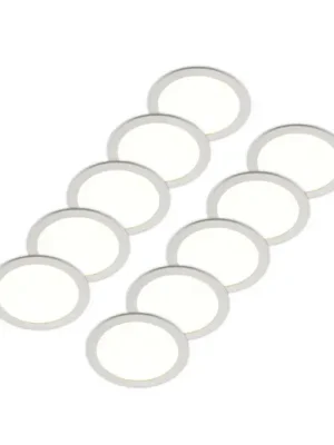 Prios LED vestavné svítidlo Cadance, bílé, 24 cm, sada 10 ks, CCT Vysoce Kvalitní