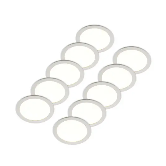 Prios LED vestavné svítidlo Cadance, bílé, 24 cm, sada 10 ks, CCT Vysoce Kvalitní
