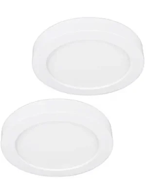 Levný Stropní svítidlo Prios LED Edwina, bílé, 23 cm, sada 2 kusů