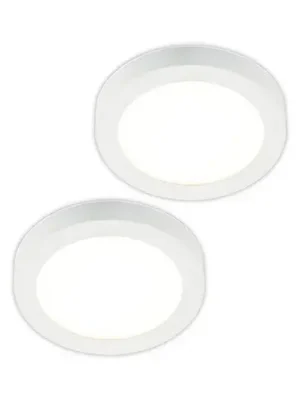 Víkendová Akce Stropní svítidlo Prios LED Edwina, bílé, 25 cm, sada 2 kusů