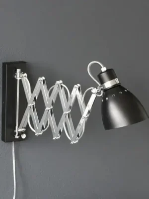 Cenově Výhodný Pružinová nůžková lampa, černá/chromová
