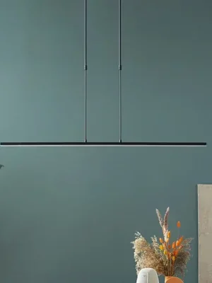 Závěsné svítidlo LED Zelena, černá barva, délka 122 cm, kov, CCT Značkový