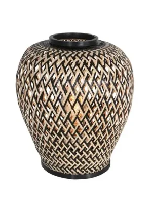 Časově Omezené Stolní lampa Maze, černá-přírodní