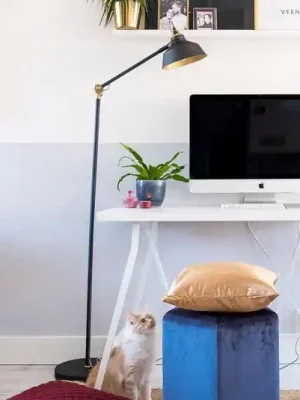 Stojací lampa Nové, nastavitelná, černá Expresní Doručení