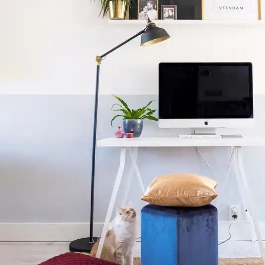 Stojací lampa Nové, nastavitelná, černá Expresní Doručení