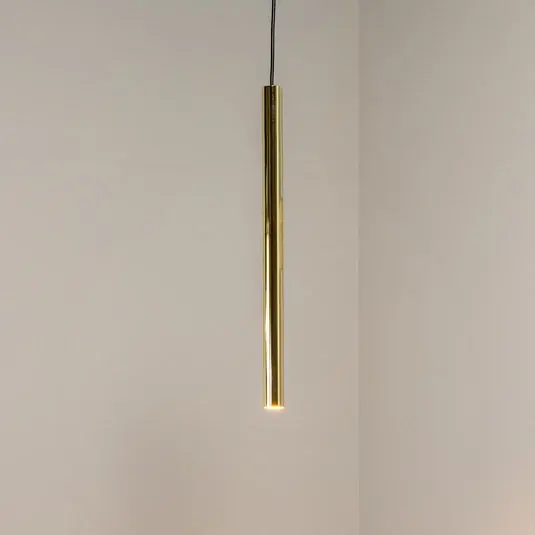 Závěsné světlo Sone, jednoplamenné, mosazné Časově Omezené