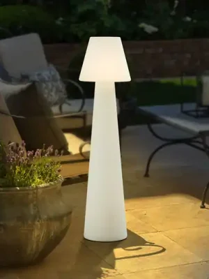 Horká Nabídka Terasové svítidlo Lucande Gauri, bílé, výška 107 cm, IP65