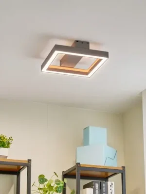 Stropní svítidlo Lucande Smart LED Tjado, 30 cm, bílé, RGBW Akční Nabídka