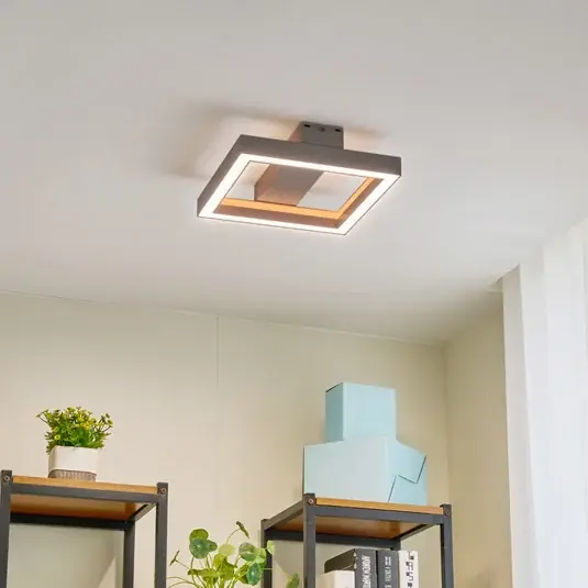 Stropní svítidlo Lucande Smart LED Tjado, 30 cm, bílé, RGBW Akční Nabídka
