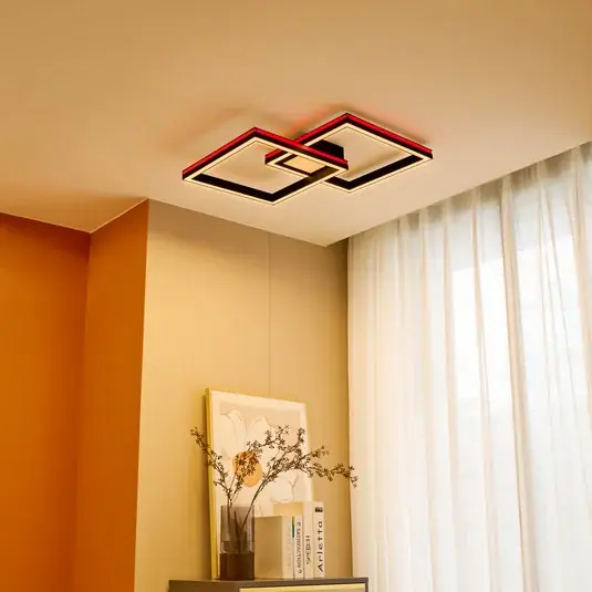 Stropní svítidlo Lucande Smart LED Tjado, 85 cm, černé, RGB, CCT Cenový Hit