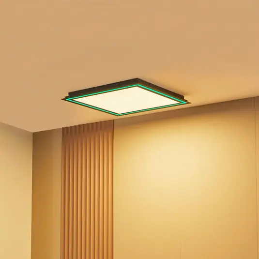 Stropní svítidlo Lucande LED Leicy, bílé, 64 cm, RGB, CCT Ověřený