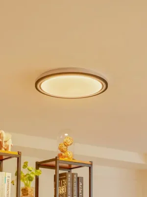 Akční Cena Lindby Smart LED stropní svítidlo Arvada, RGBIC, výška 7 cm, Tuya