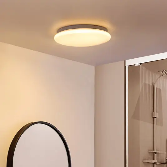 Akce LED stropní svítidlo Lindby Emeryn, Ø 28 cm, bílé, 3 000 K