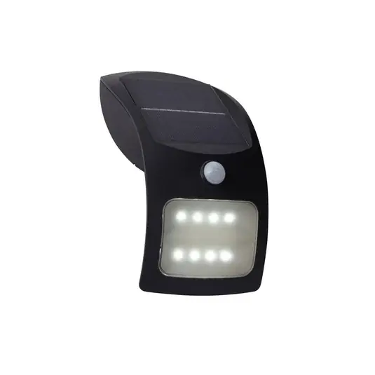 LED solární nástěnné světlo 67420BK-PIR, pohybový senzor Speciální Cena