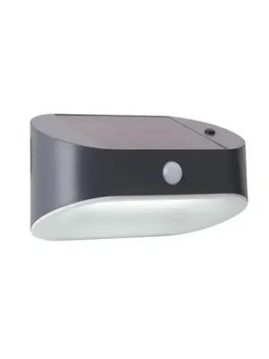LED solární nástěnné světlo 67421BK-PIR, pohybový senzor Expresní Doručení