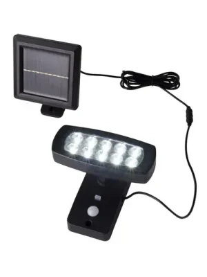 LED solární nástěnné svítidlo 67423BK-PIR, pohybový senzor Must-Have
