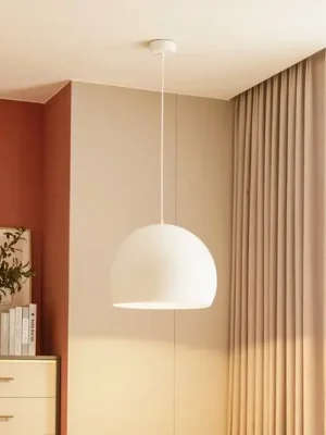 Sleva Lucande LED závěsné svítidlo Lythara, bílé, Ø 50 cm, hliník
