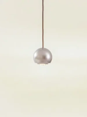 Závěsná lampa Lucande LED Varineth, barva niklu, hliník, Ø 11 cm Pouze Dnes