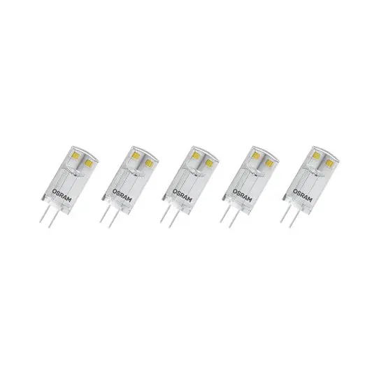 OSRAM Base PIN LED kolíková žárovka G4 0,9 W 100 lm 5 ks Značkový