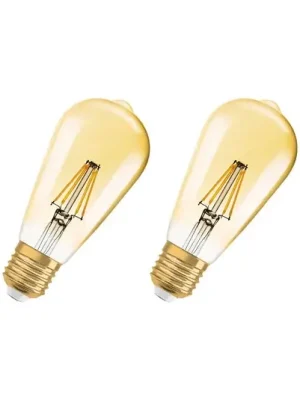 OSRAM 1906 E27 6,5 W LED ST64 824 zlatá stmívatelné, 2 ks Ihned K Objednání