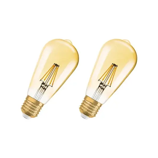 OSRAM 1906 E27 6,5 W LED ST64 824 zlatá stmívatelné, 2 ks Ihned K Objednání