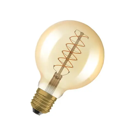 Cenový Hit OSRAM Vintage 1906 E27 7W LED G95 822 zlatá stmívatelná