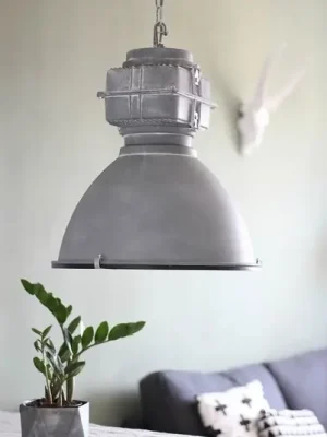 Závěsné svítidlo Mexlite Densi, šedá barva, Ø 47 cm, kov Tovární Cena