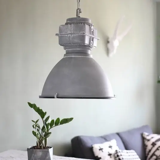 Závěsné svítidlo Mexlite Densi, šedá barva, Ø 47 cm, kov Tovární Cena